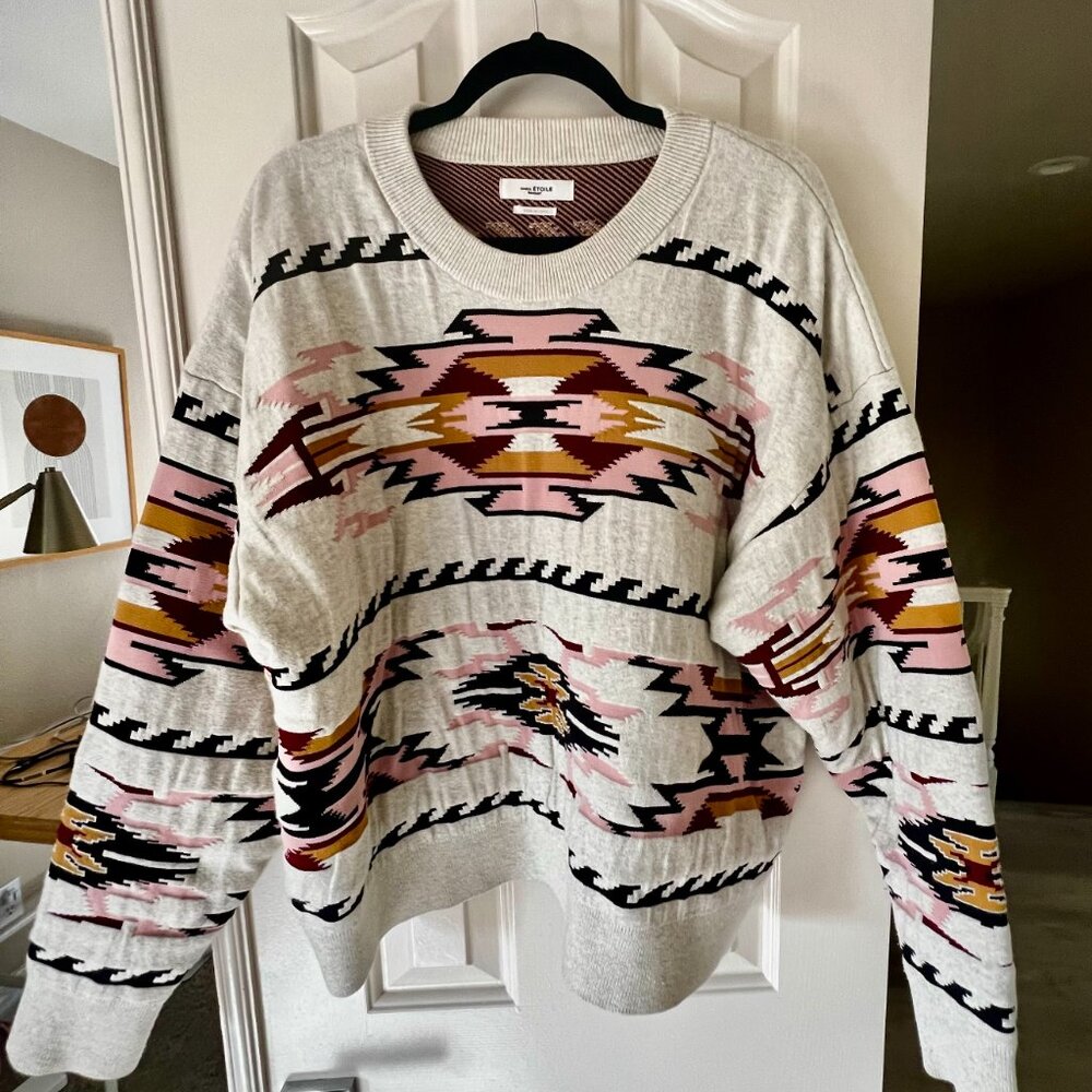 Isabel Etoile Marant Printed Mockneck Sweatshirt - Picture 2 of 3